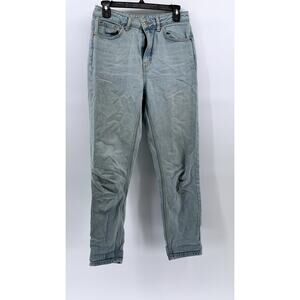 TOPSHOP MOTO Women's Light Wash Denim Mom Jeans SZ 28
